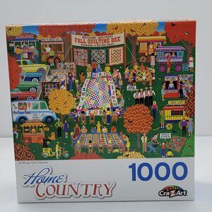 Cra-Z-Art Quliting In The Square Home Country 1000 Piece Premium Jigsaw Puzzles